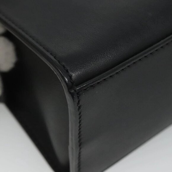 FENDI Hand Bag Leather 2way Black Auth PP274V - Picture 5 of 16